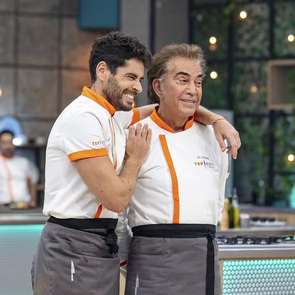 José Luis Rodríguez 'El Puma' con un compañero en Top Chef VIP 3.