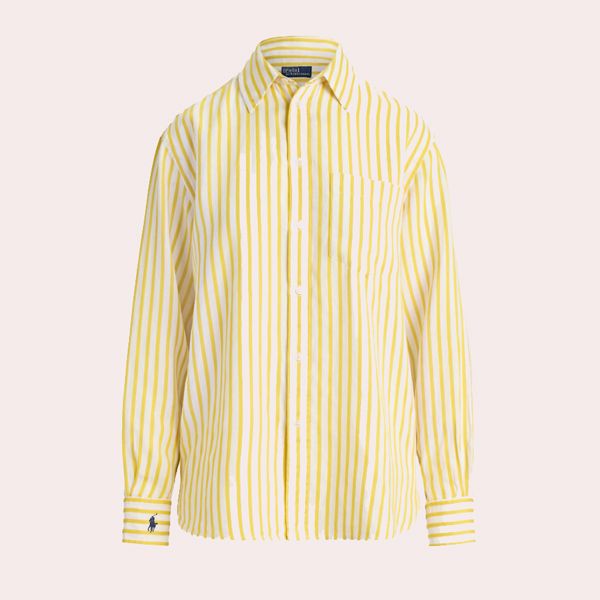 Camisa de lino y algodón Oversize Fit