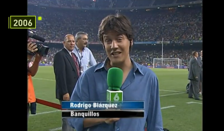 Rodrigo Blázquez sorprendió en el Mundial de Alemania entrevistando en alemán a Felix Magath, entonces entrenador del Bayern