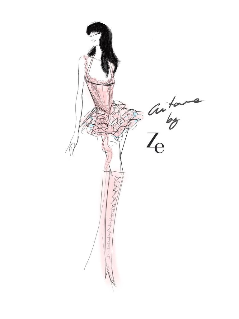 Diseño de Ze García para el concierto de Aitana en Barcelona, 2026