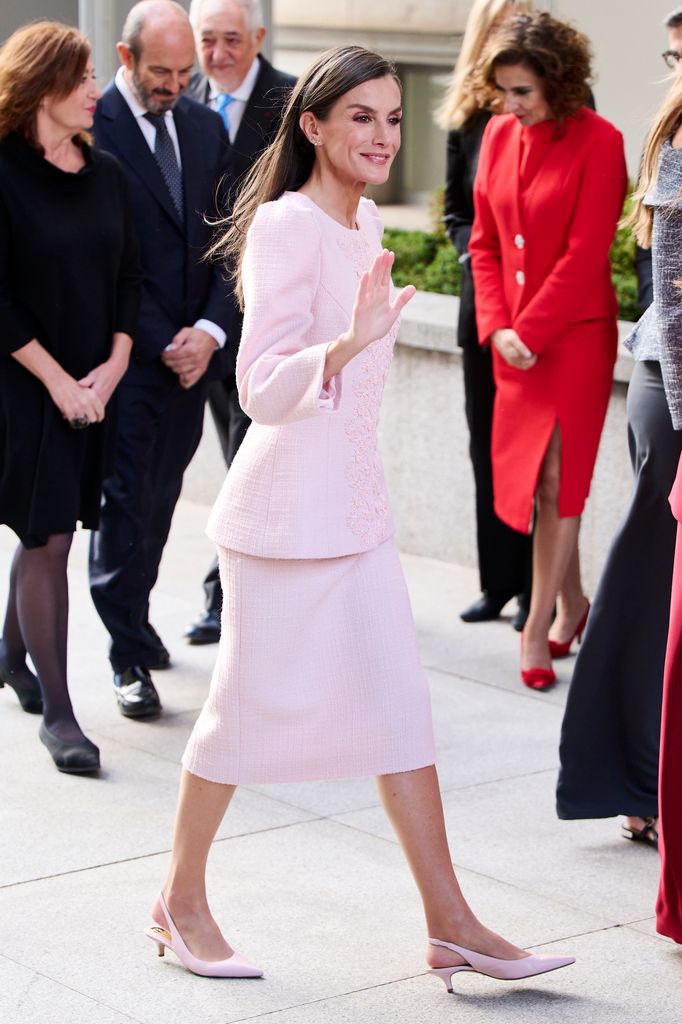En rosa pastel, al estilo de Jackie Kennedy