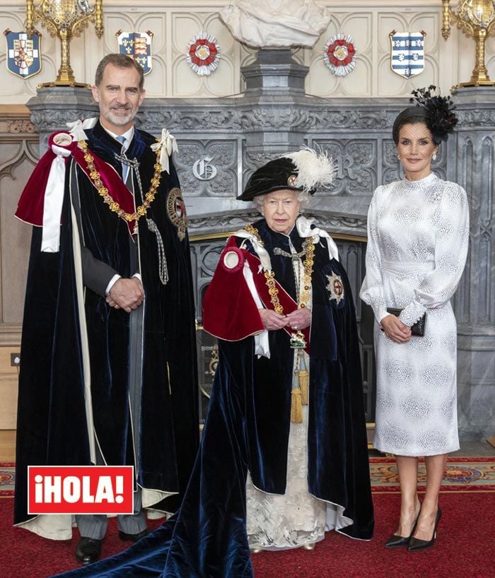 Reina Letizia, con Isabel II