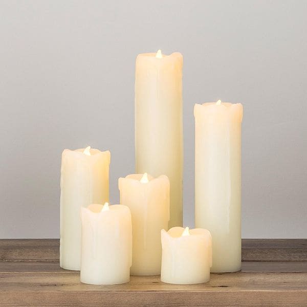 Lights4fun Conjunto de 6 Velas Sin Llama