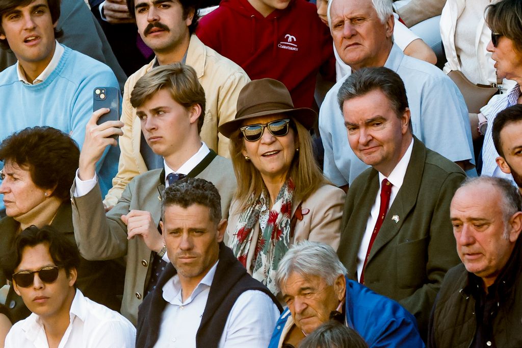 La infanta Elena durante la Feria de San Isidro 2026 en Madrid, el jueves 14 de mayo de 2026.