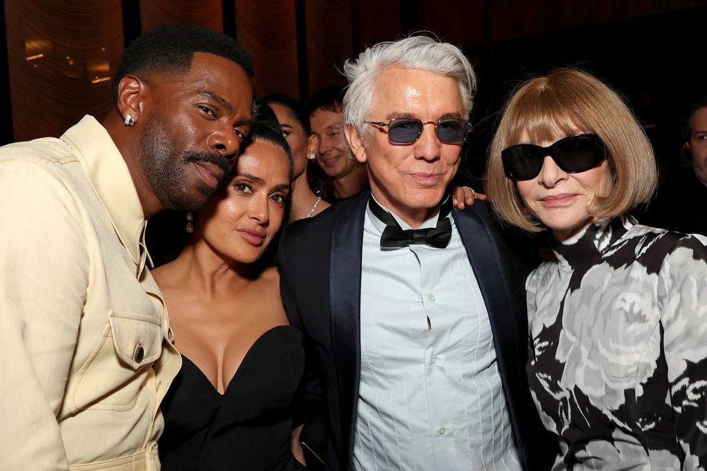 Salma junto a Colman Domingo, Baz Luhrmann y Anna Wintour.