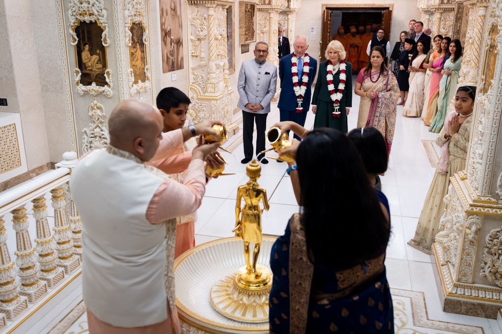 Carlos III del Reino Unido y Camila del Reino Unido en su visita a la India