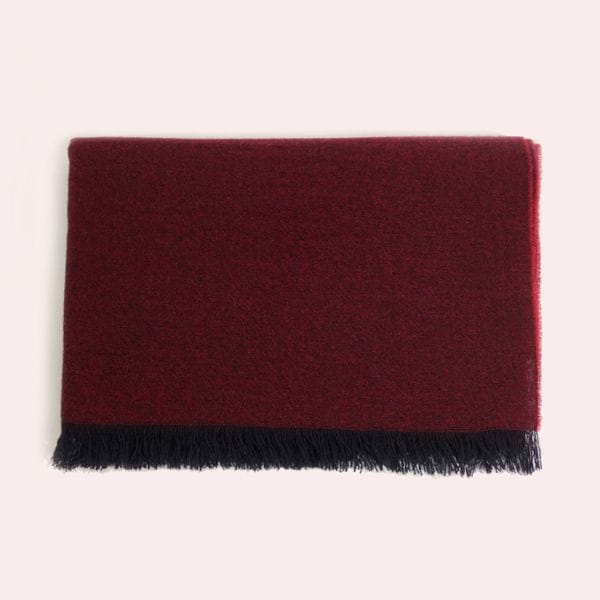 Foulard de cachemira burdeos