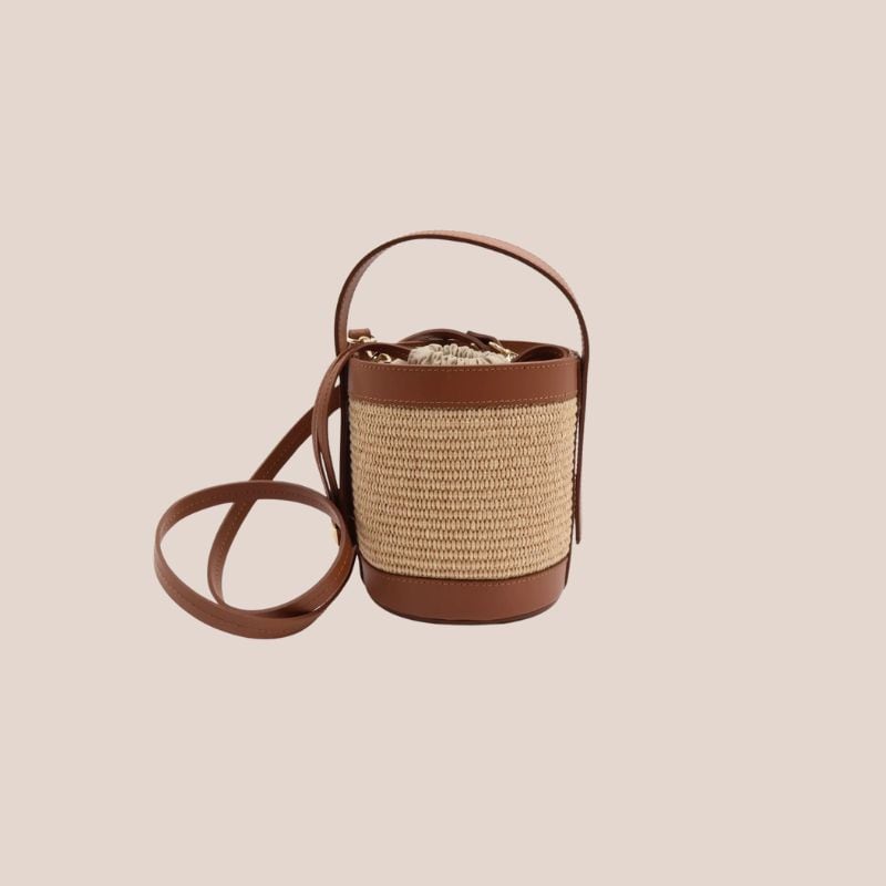 bolso de rafia bandolera