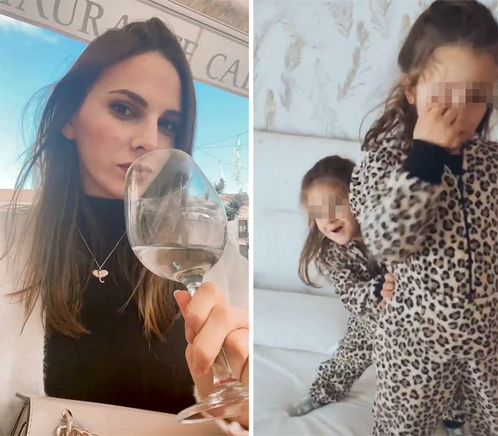 Irene Rosales y sus hijas