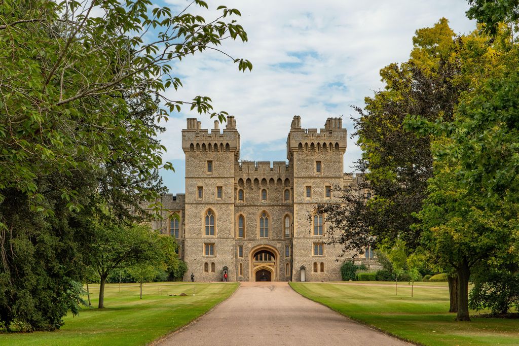 Entrada al castillo de Windsor, Berkshire, Inglaterra