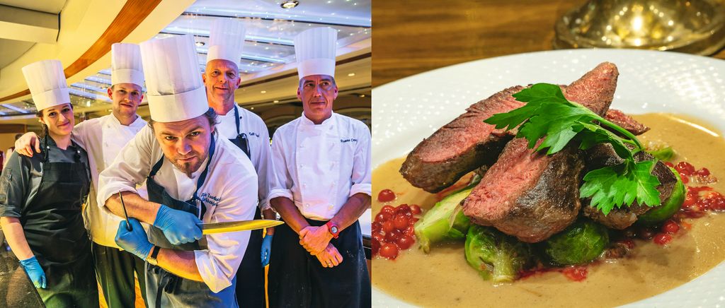 
Gastronomía, crucero Hurtigruten, Noruega

