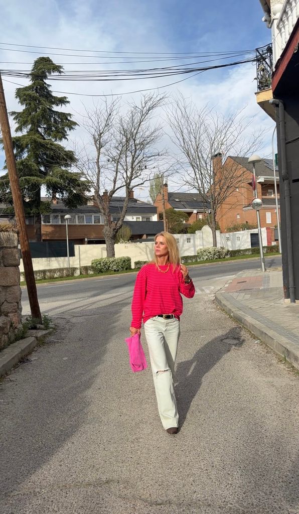 Amelia Bono con total look de Zara.