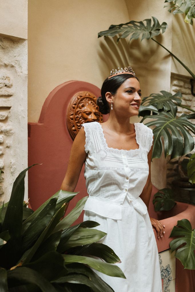 Boda viral sevilla tiara de corales