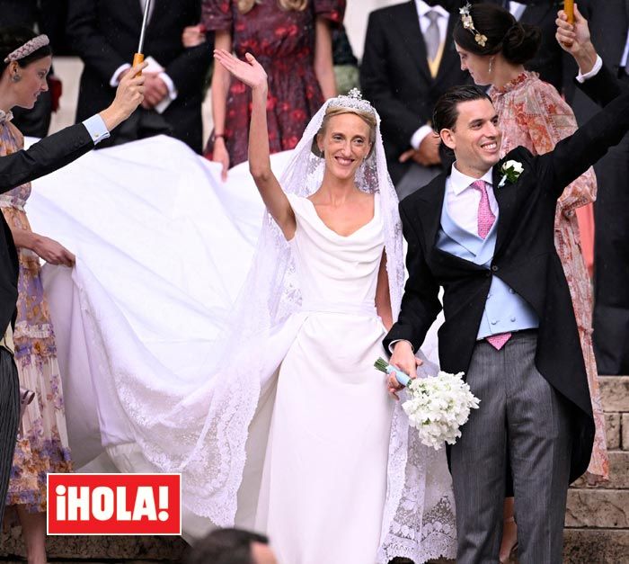 Laura de Bélgica en su boda