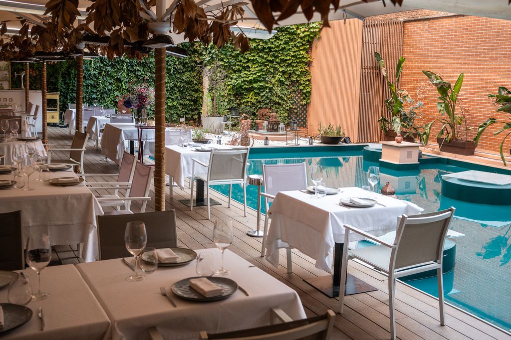 El restaurante Benares es un auténtico oasis en el centro de la capital.