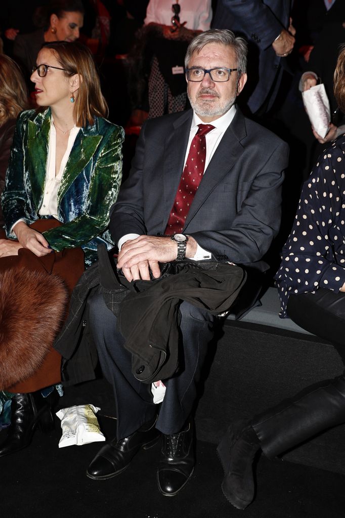 Carlos Garcia Revenga junto a Mencía Morales en la Pasarela Cibeles Fashion Week Madrid 2019 