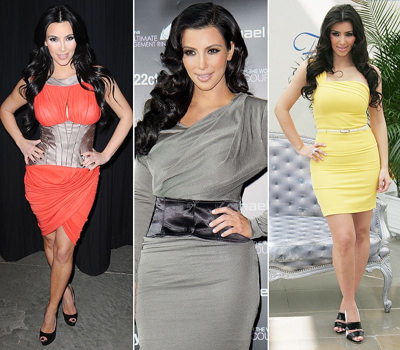 La transformación del cuerpo de Kim Kardashian