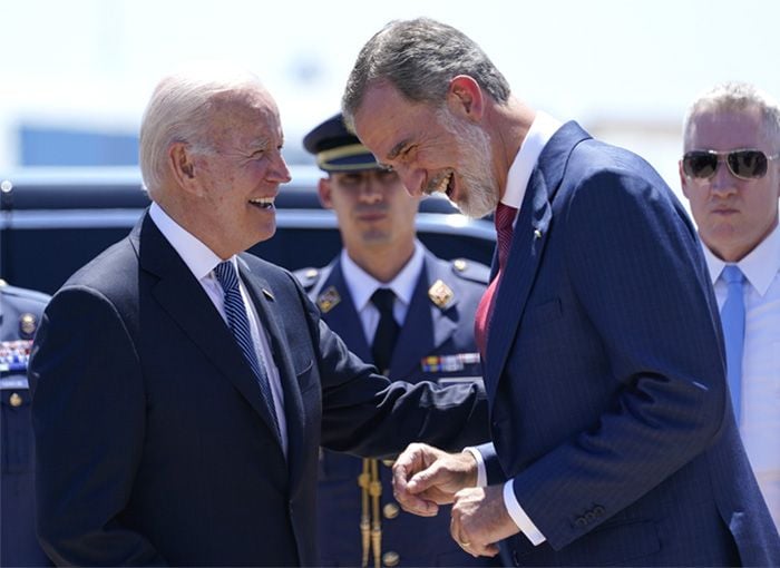 El rey Felipe y Joe Biden