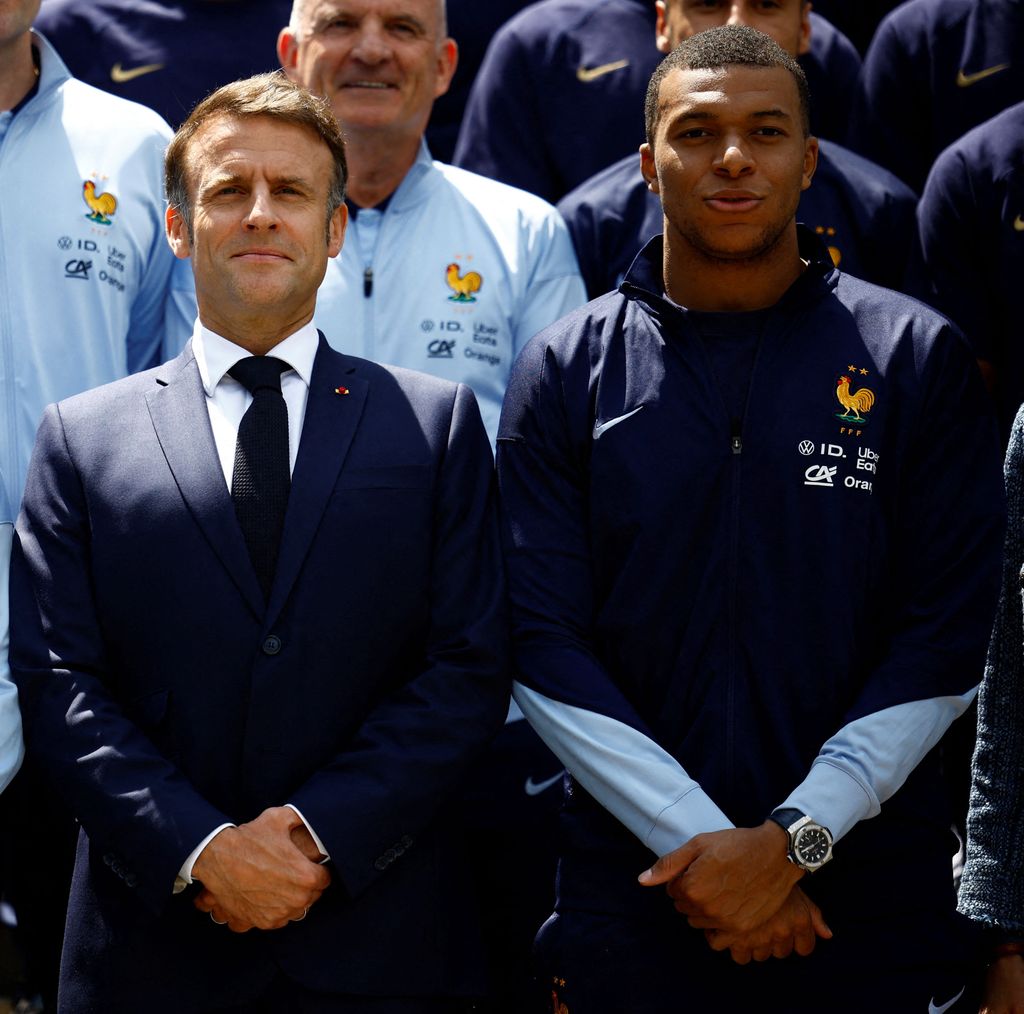 Emmanuel Macron expresó su apoyo a Kylian Mbappe.