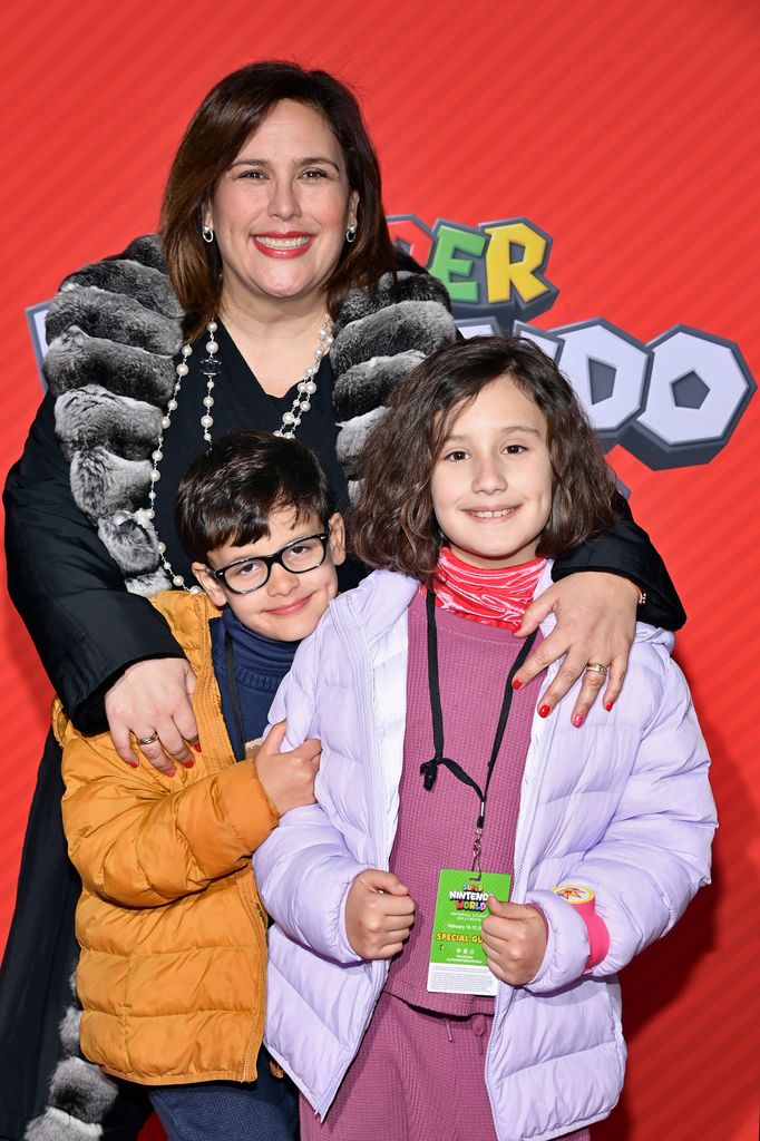 Angélica Vale junto a sus hijos Daniel Nicolás y Angélica Masiel