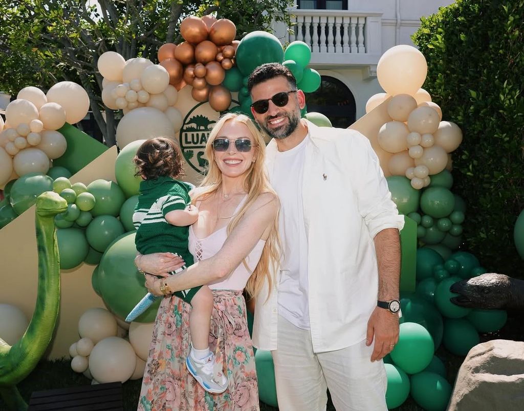 Lindsay Lohan en el festejo por el cumpleaños número 2 de su hijo.