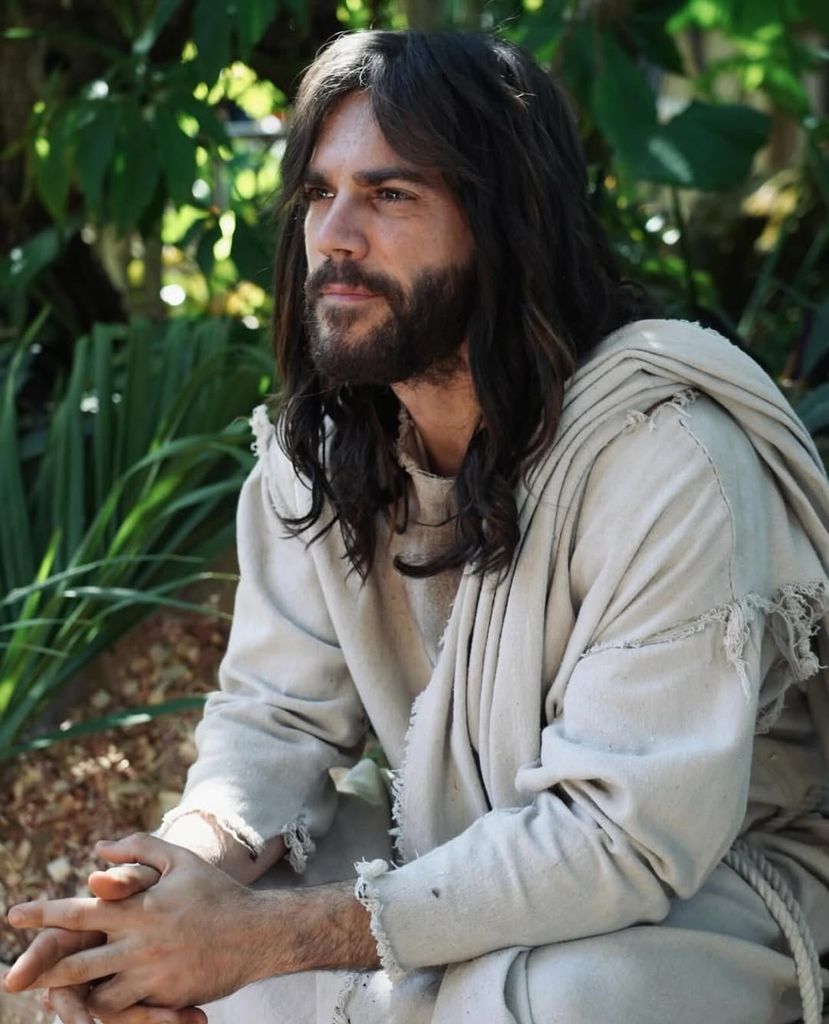 Marc Clotet, caracterizado como Jesucristo