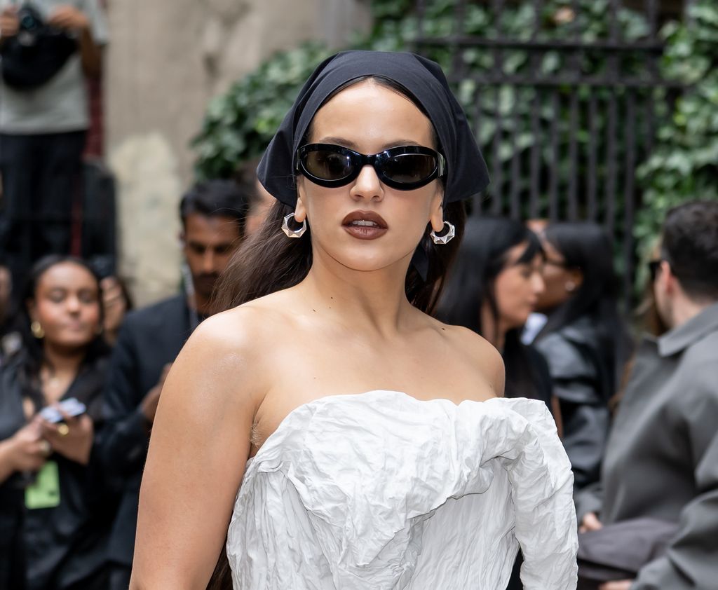Rosalía, en el desfile de Calvin Klein el viernes en Nueva York