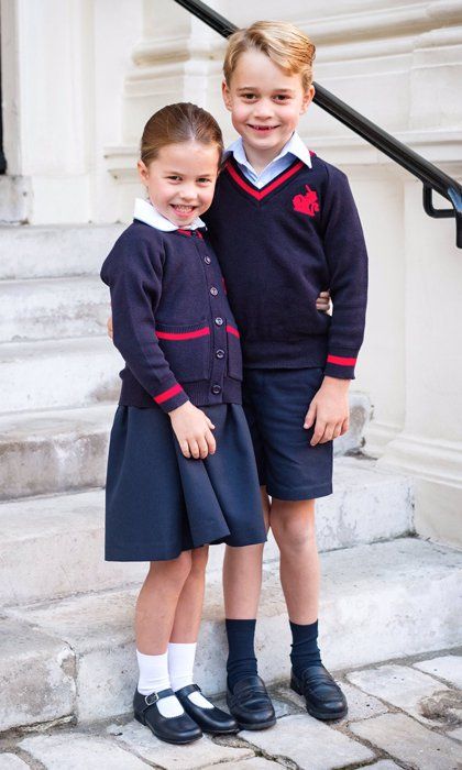 prince george and princess charlotte attend thomas 39 s battersea