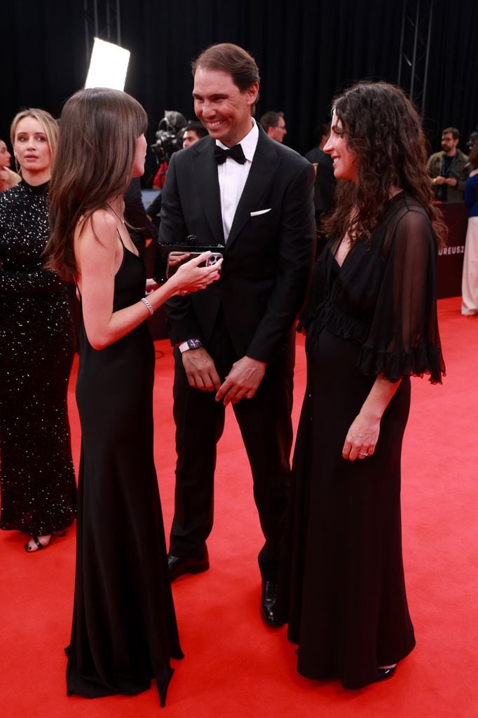 Rafael Nadal y su esposa Mery Perelló asistieron a a la ceremonia de los Laureus World Sports Awards, en Madrid, España.