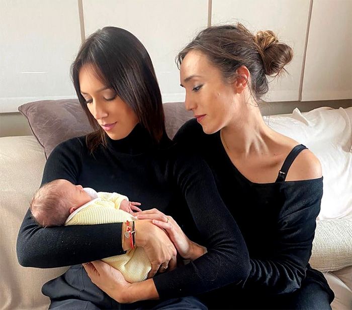 Patricia Pardo, su hermana y su sobrina
