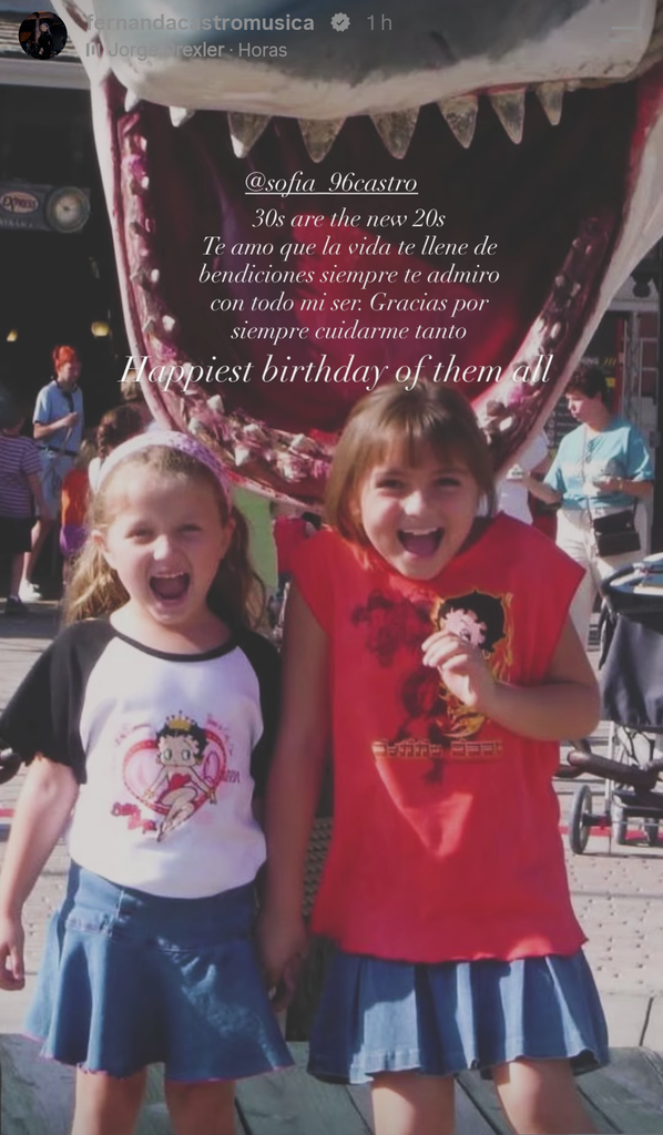 Fernanda Castro abrió su álbum de recuerdos para felicitar a su hermana Sofía en su cumpleaños.