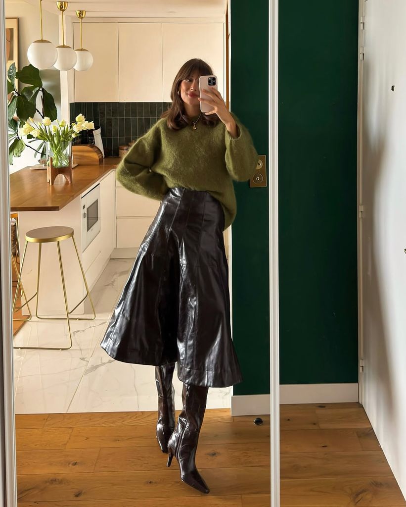 pantalones de cuero de @juliesfi