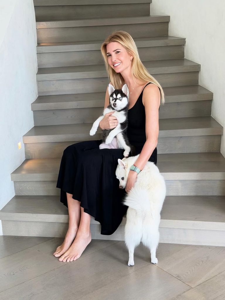 Ivanka Trump con sus bebés peludos