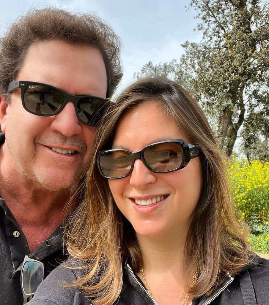 Chábeli Iglesias con su marido