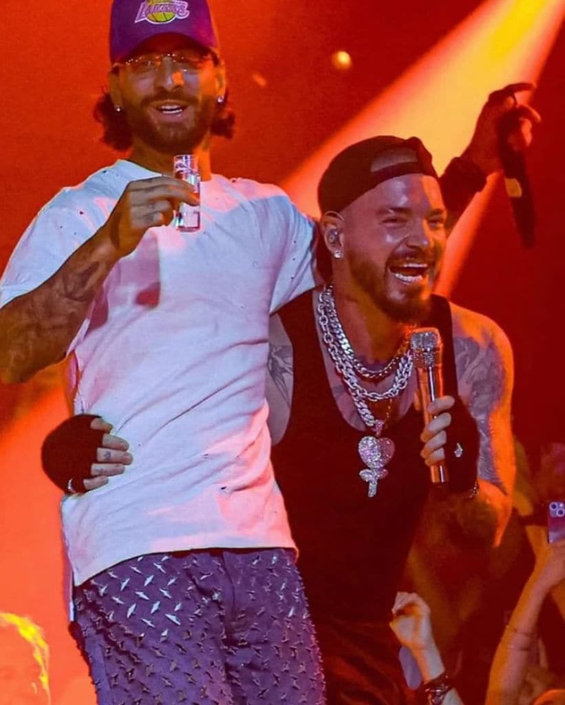 J Balvin y Maluma son grandes amigos, además de colegas musicales y compatriotas colombianos