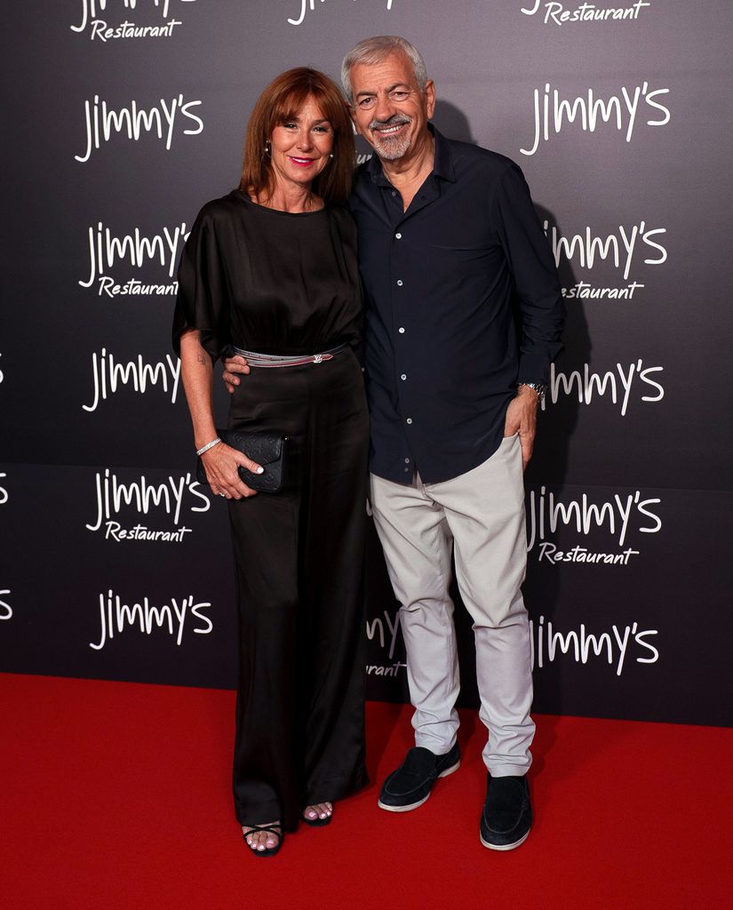 Patricia Santamarina, con su marido, Carlos Sobera, en su cumpleaños