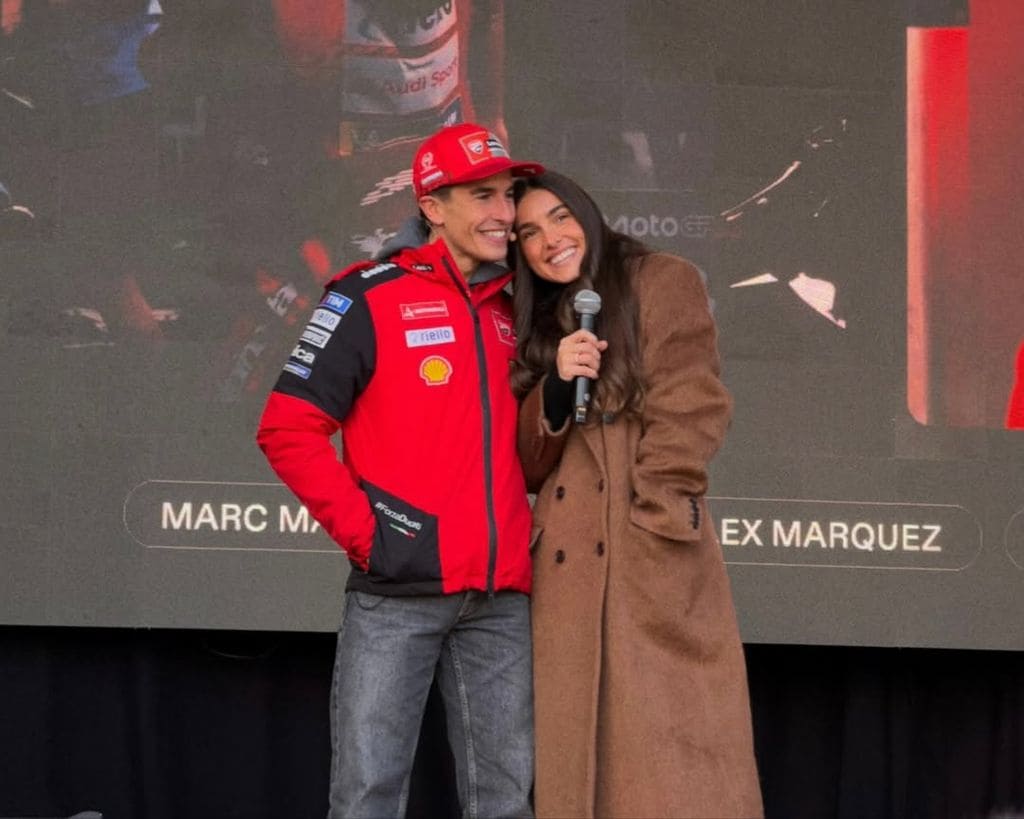 Marc Márquez y Gemma Pinto 