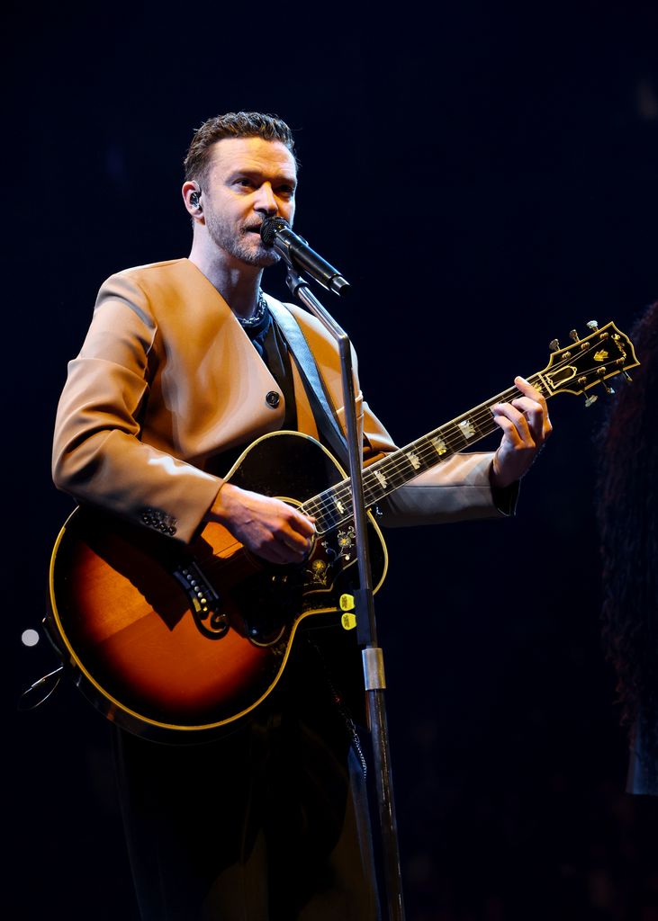 Justin Timberlake actuando en Nueva York en octubre de 2024