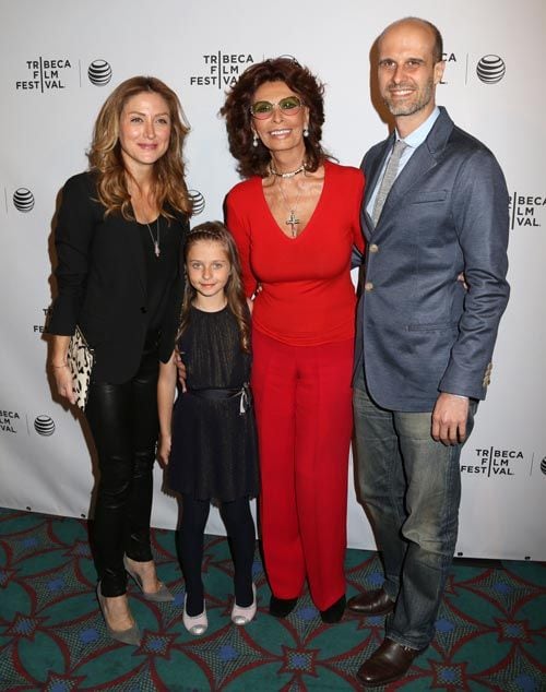 Tres generaciones se unieron en esta velada de cine