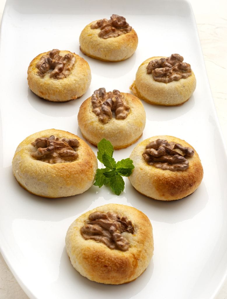 Mazapanes con nueces.