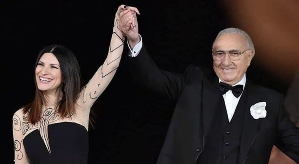 Laura Pausini y Pippo Baudo