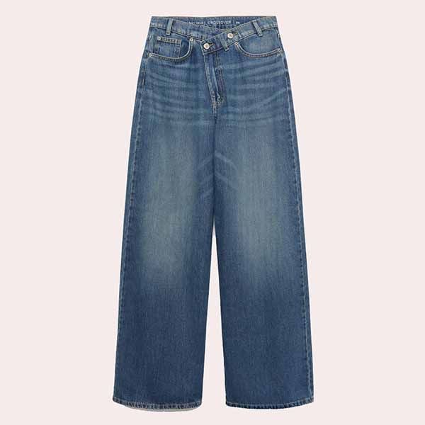 Pantalón Denim de Mujer Wideleg Easy Wear
