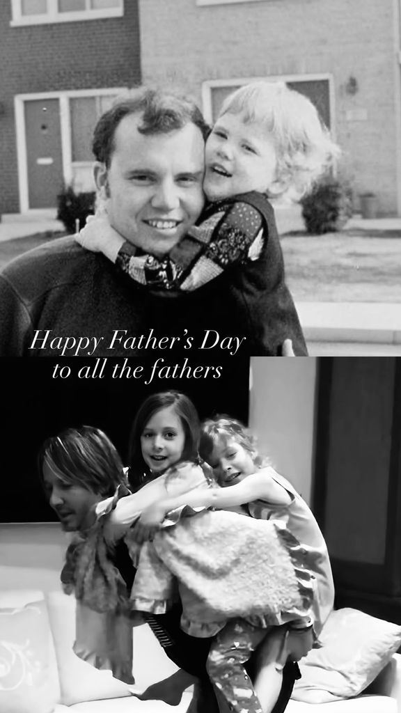 La imagen que Nicole Kidman ha compartido en sus redes sociales para celebrar el Día del Padre