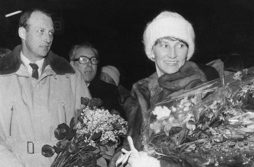 Harald y Sonia de Noruega en 1976