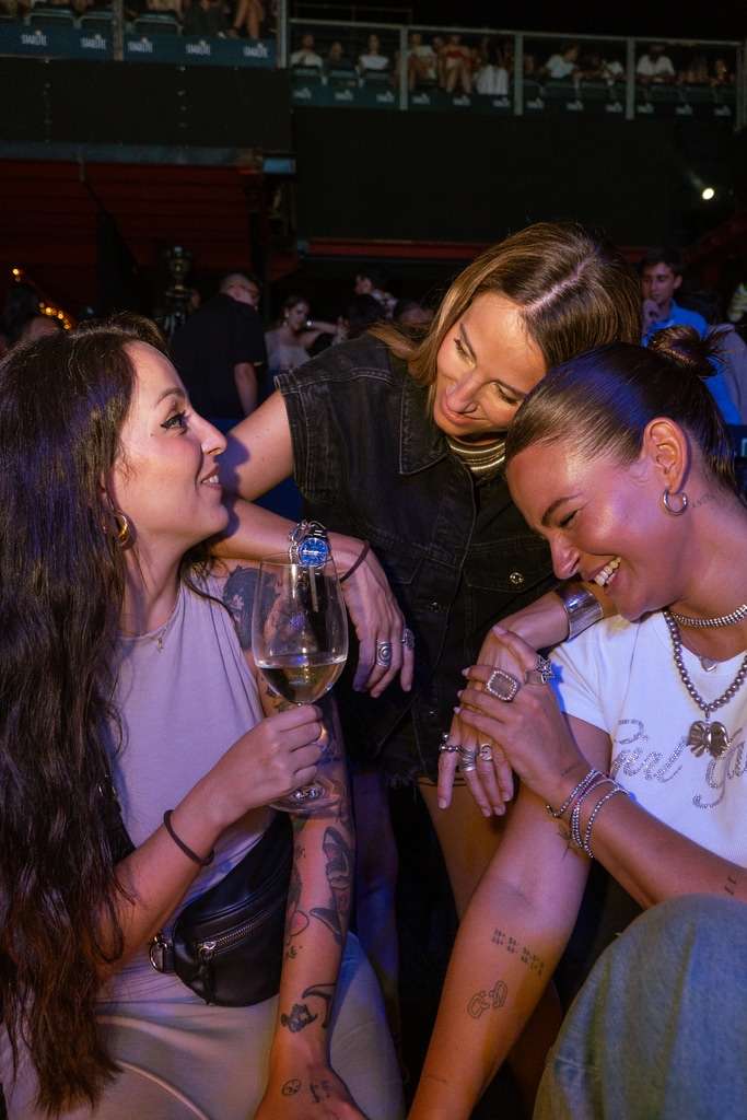 Laura Escanes con Sindy Takanashi y María Partida en Starlite, 22 de agosto de 2024