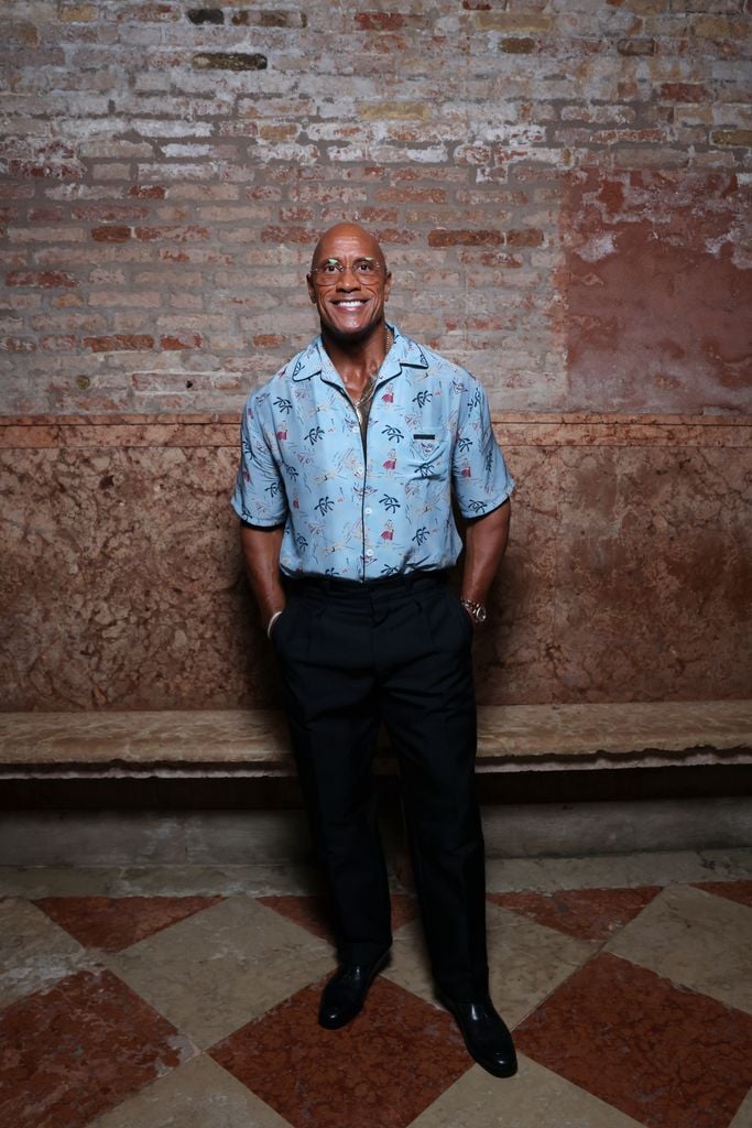 Dwayne Johnson en el evento de Miu Miu Women's Tales durante la 82a. edición del Festival de Cine de Venecia, el 30 de agosto de 2025.
