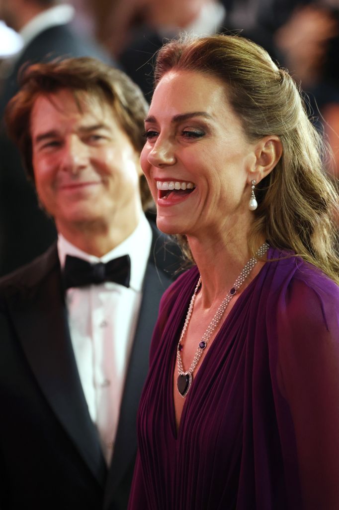 La princesa de Gales y Tom Cruise este 22 de septiembre en el estreno de "Digger" en Londres