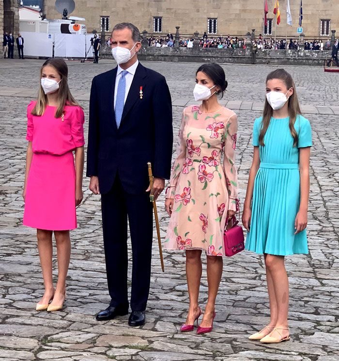 Reyes de España con sus hijas