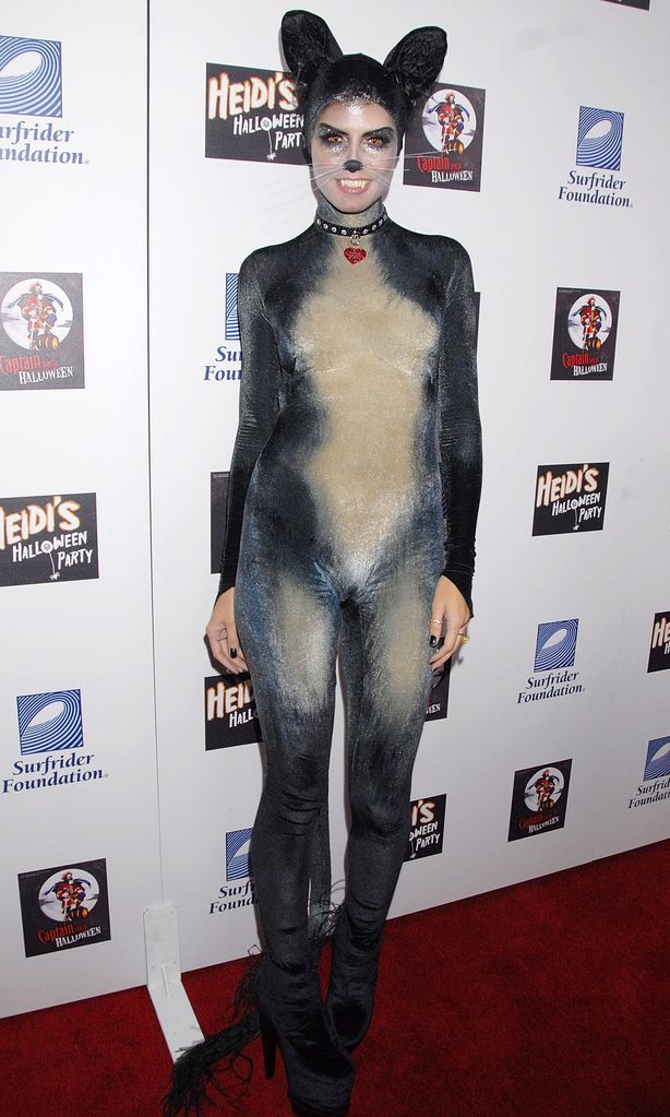 heidi klum con disfraz de rat n en halloween