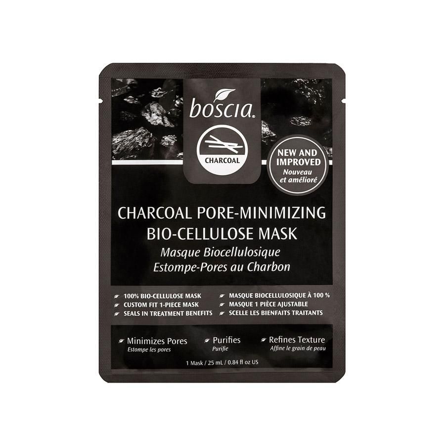 sheet mask para el rostro charcoal pore minimizing bio cellulose mask de boscia